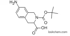 Molecular Structure of 420788-05-2 (7-AMINO-2-(TERT-BUTOXYCARBONYL)-1,2,3,4-TETRAHYDROISOQUINOLINE-3-CARBOXYLIC ACID)